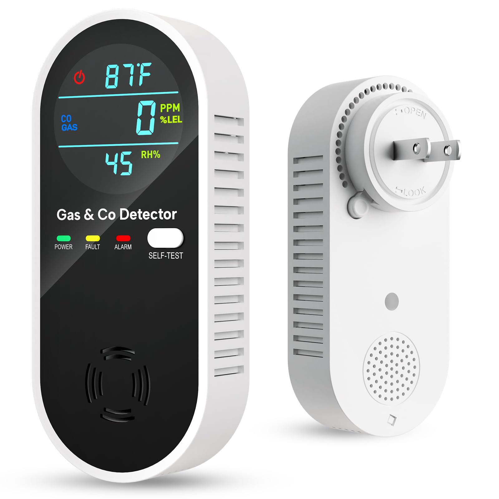 Vilfet 4-in-1 detector front display shows real-time readings