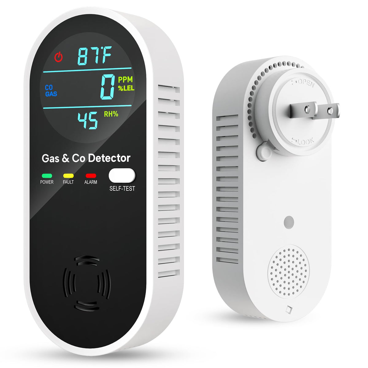 Vilfet 4-in-1 detector front display shows real-time readings
