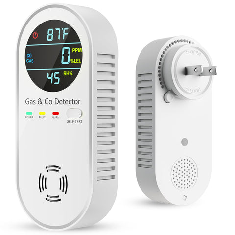 Vilfet carbon monoxide and gas detector with LCD display for real-time readings.