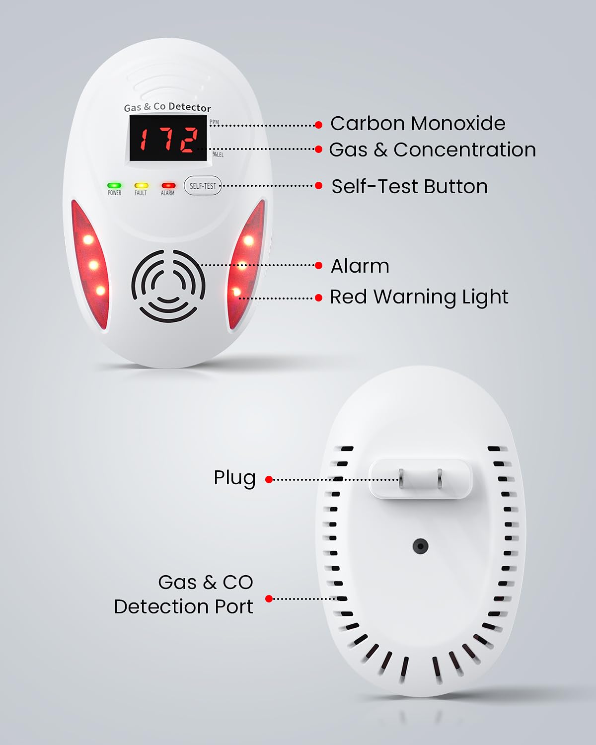 Vilfet RV CO detector mounted for mobile safety and peace of mind.