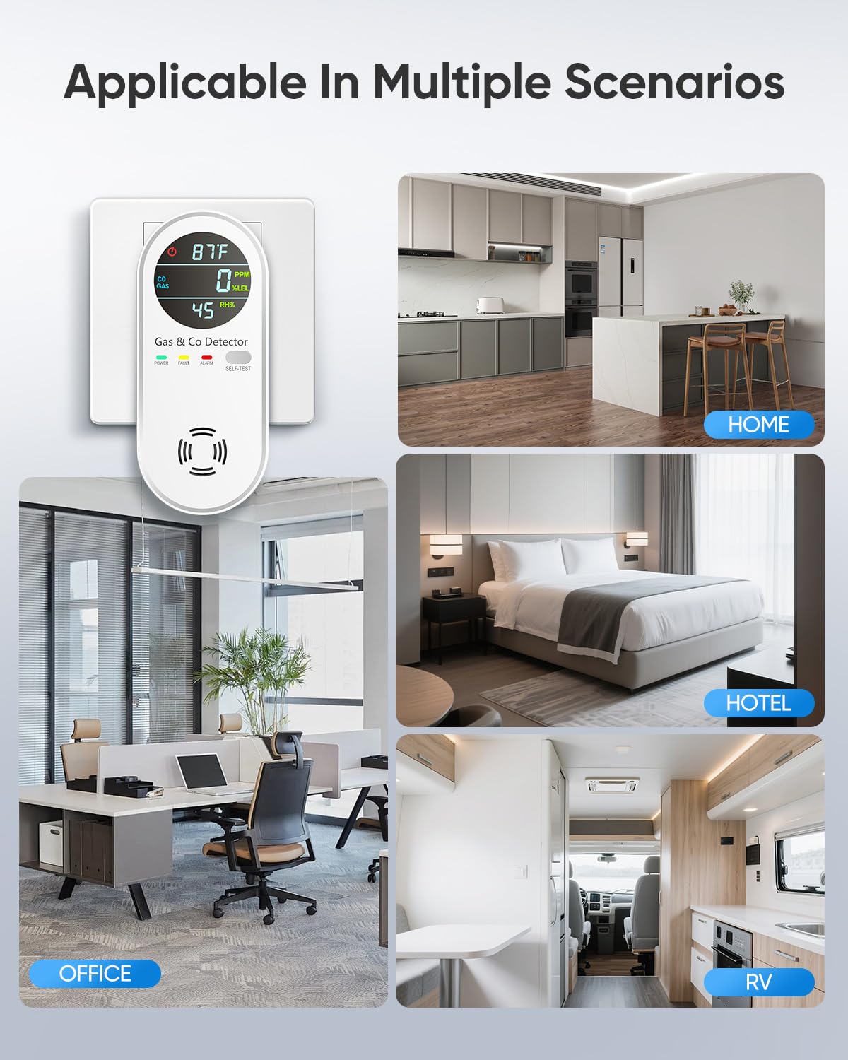 Vilfet temperature and humidity sensors read environmental conditions in real time.