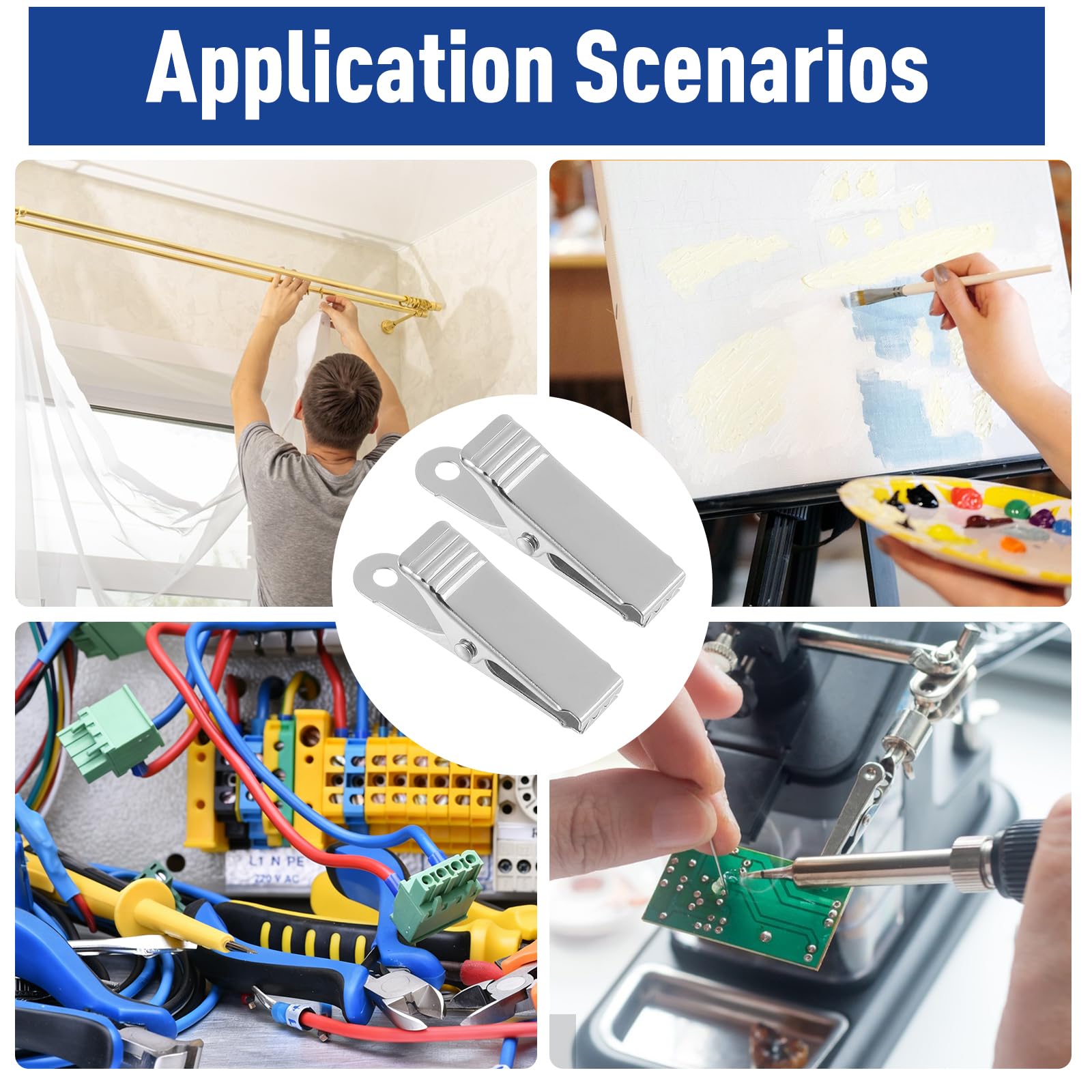VILLCASE compact spring clamp for tidy organizing tasks