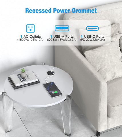 Vilong USB-C PD 20W port close-up for fast charging