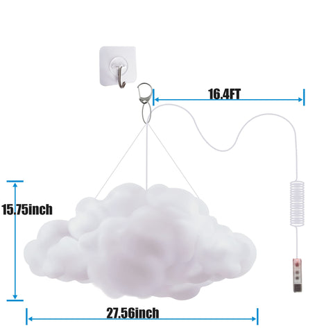 ViLSOM LED cloud light easy installation with simple mounting steps
