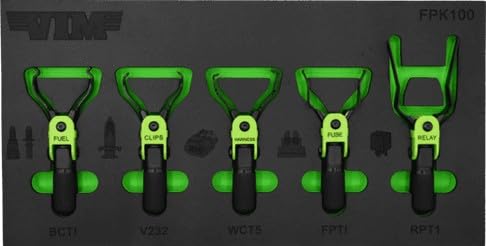VIM Hand Tools FPK100 flex finger plier kit with color-coded jaws for quick access