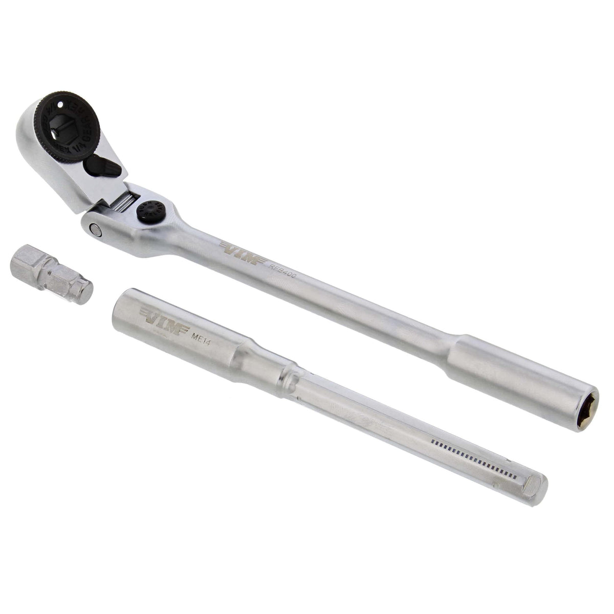 VIM Tools flex head ratchet enables easy access to deep-set fasteners