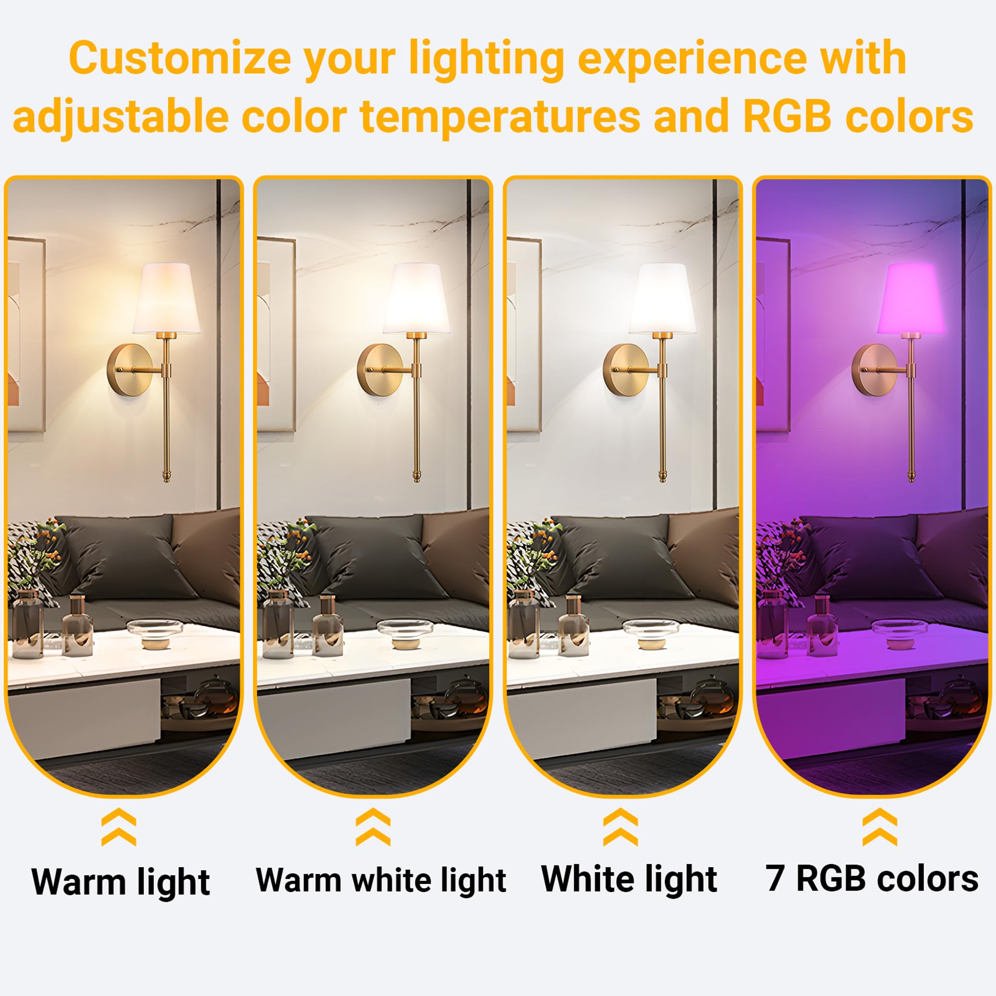 Vimhou 360-degree light fills the shade for even illumination.