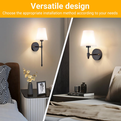 Vimhou bedroom-living-room-setup shows versatile wall lighting arrangement