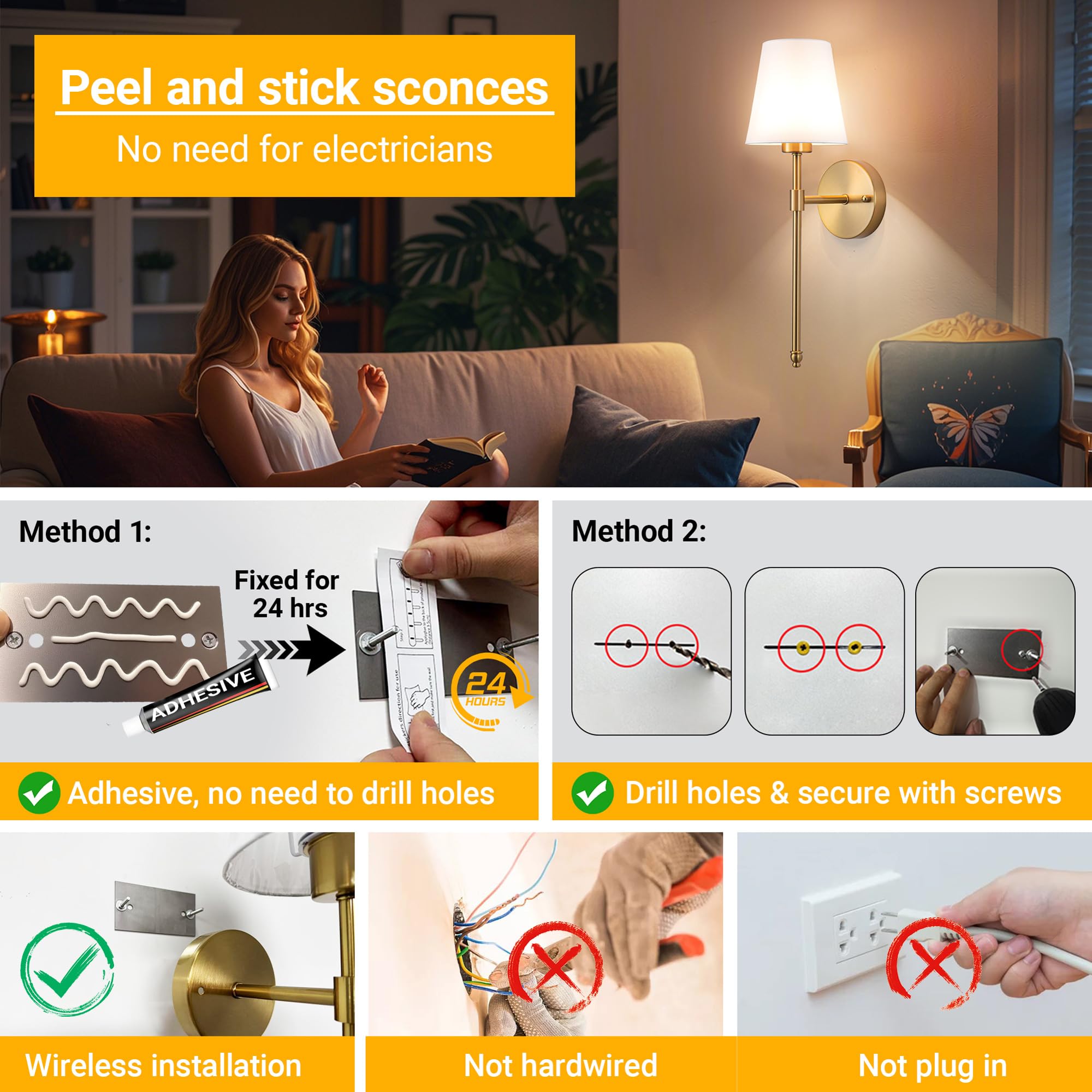 Vimhou corn lightbulb emits 500 lumens without wiring.