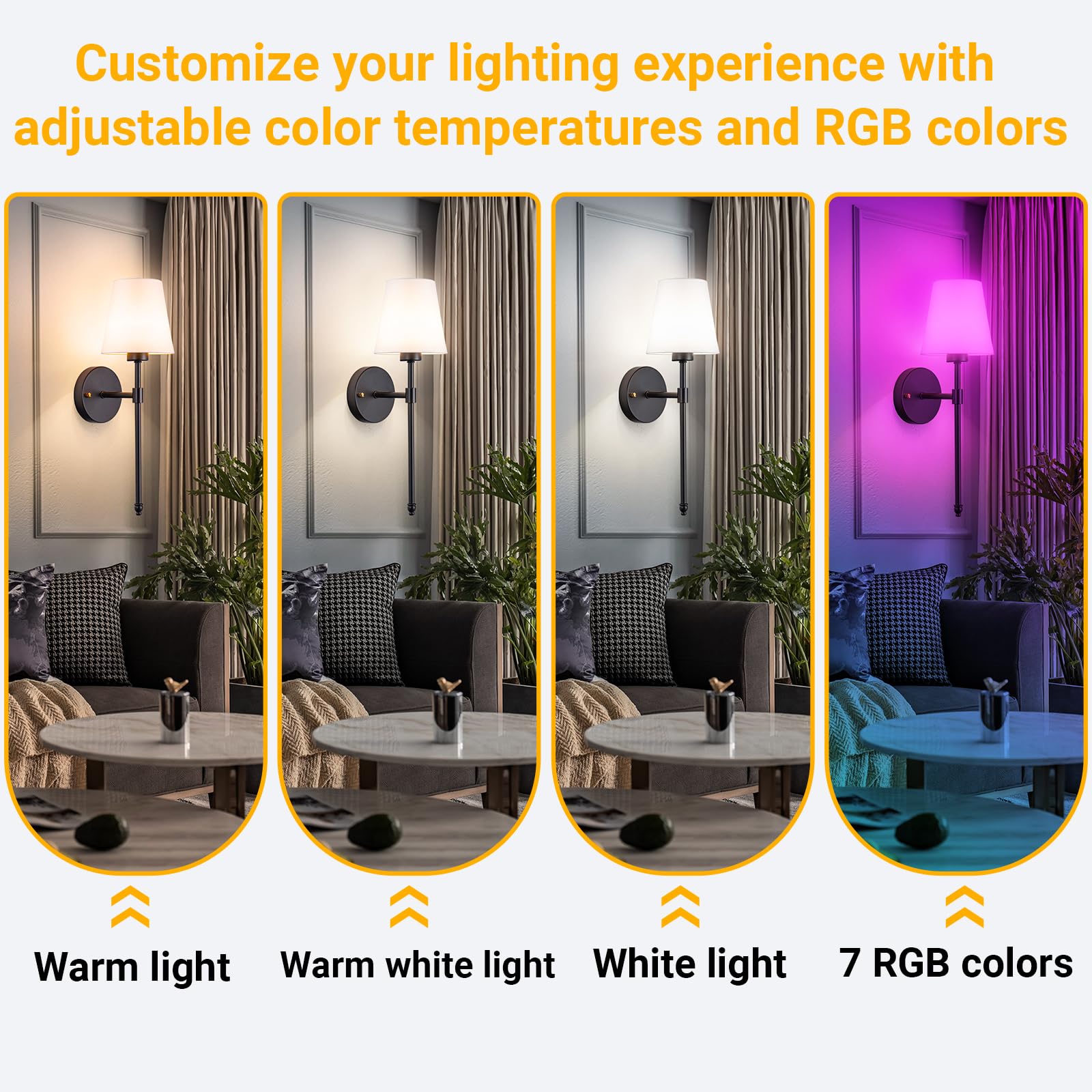 Vimhou remote control RGB dimmable features for mood lighting