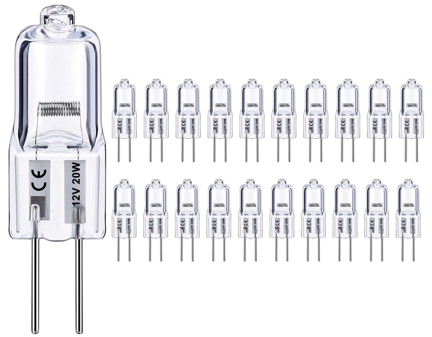 Vinaco G4 bulb 12V warm-white emits cozy cabinet lighting.