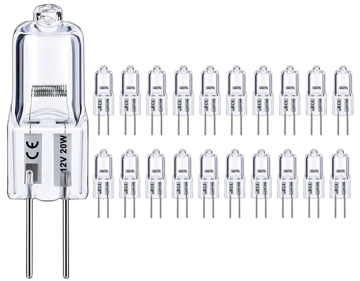 Vinaco G4 bulb 12V warm-white emits cozy cabinet lighting.