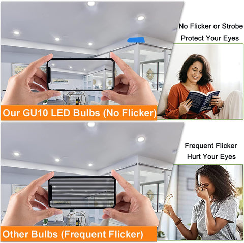 Vinaco GU10 LED bulbs 5000K daylight for crisp visuals