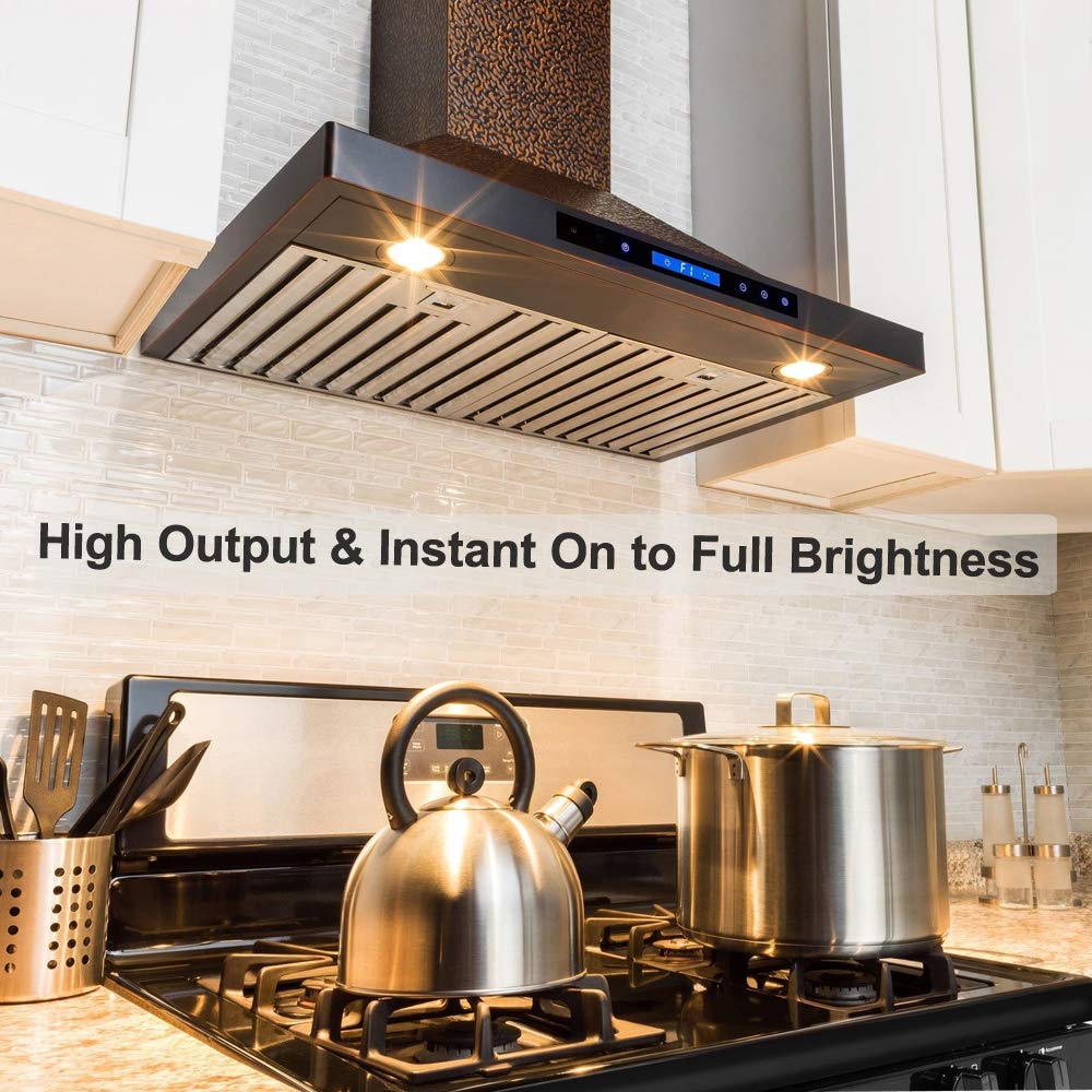 Vinaco Par20 bulbs 6-pack installed in track lighting