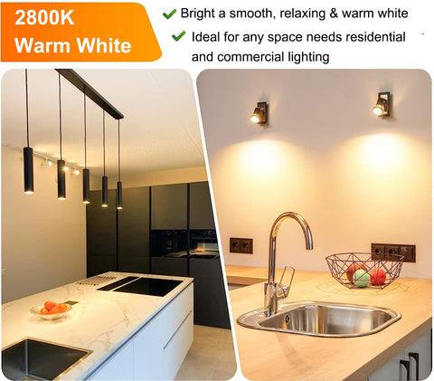 Vinaco warm white 2800K creates a cozy ambiance.