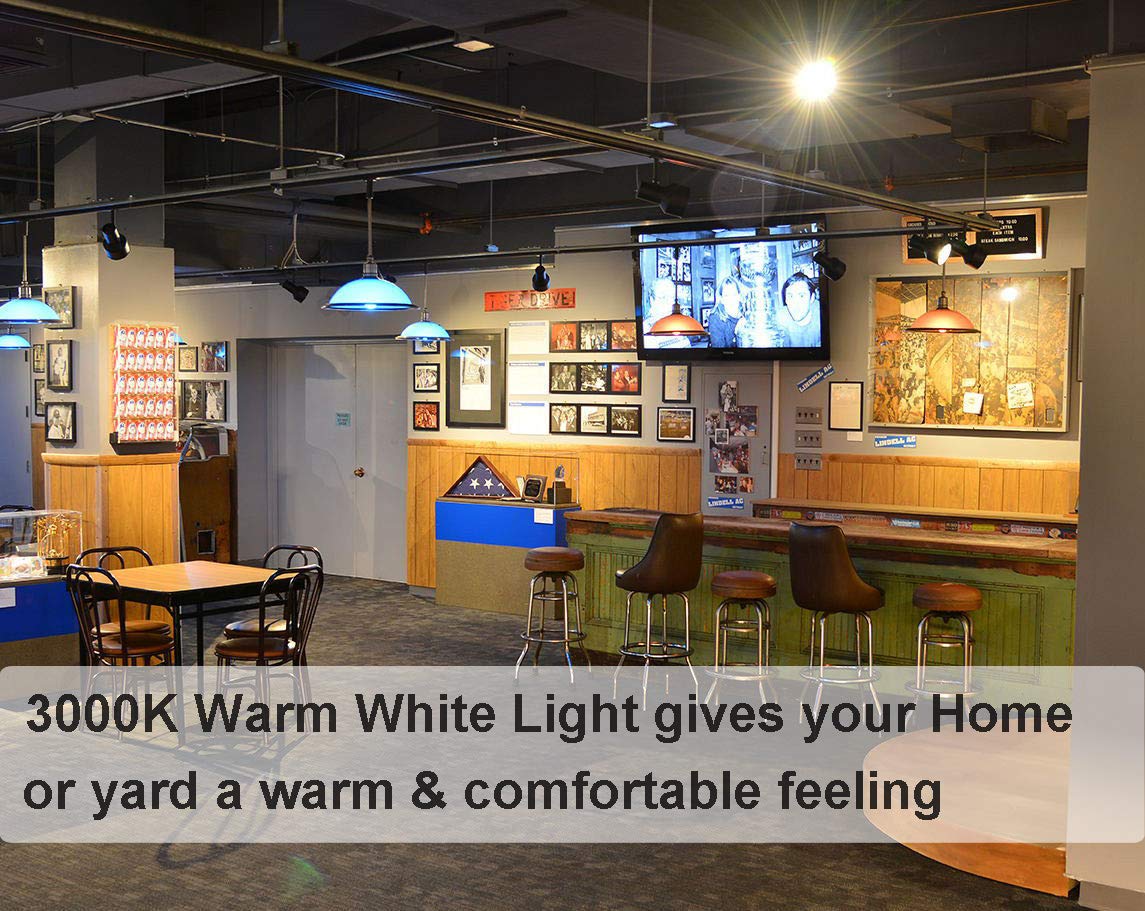 Vinaco PAR30 Flood 50W dimmable setup shows mood control