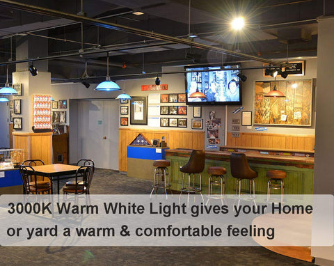 Vinaco PAR30 Flood 50W dimmable setup shows mood control