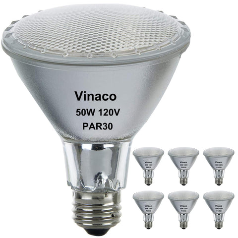 Vinaco PAR30 Flood 50W warm-white close-up for ambient lighting
