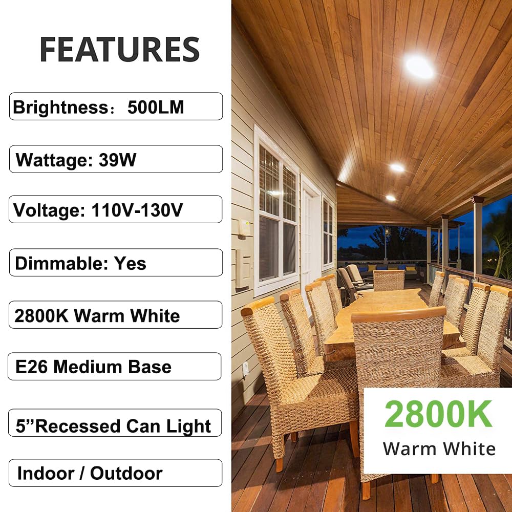 Vinaco PAR30 flood light in action for indoor and outdoor accent lighting.