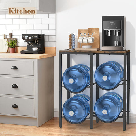 VINAEMO water dispenser stand doubles as pantry table