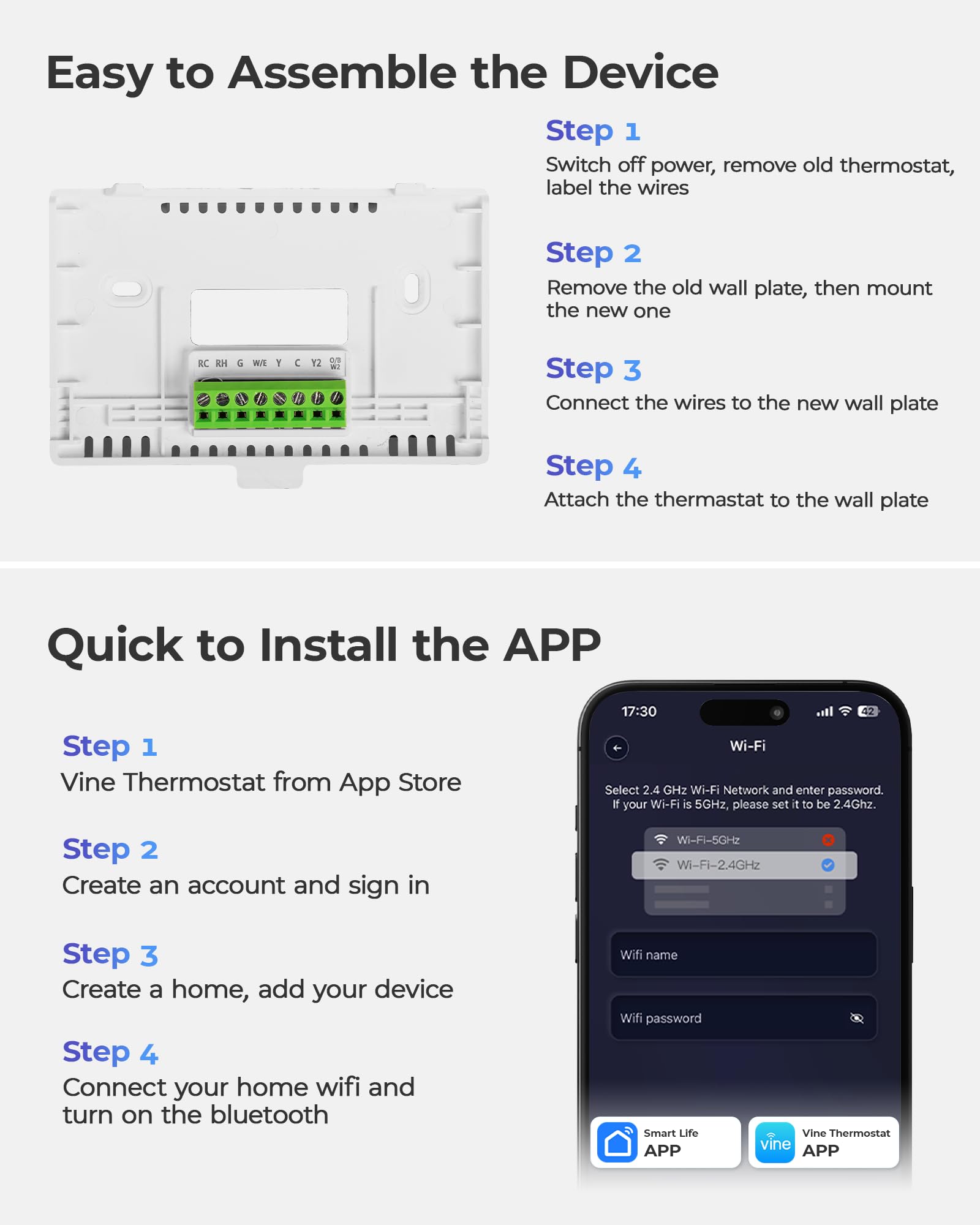Vine Smart Thermostat energy-saving features help optimize HVAC use