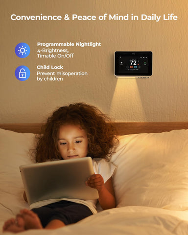Vine Smart Thermostat controlled remotely via the mobile app