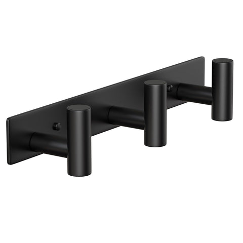 VINHOLD three-hook wall mount coat rack holding jackets and bags