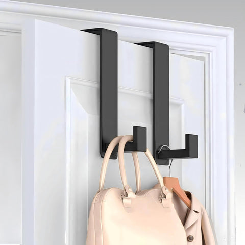 VINHOLD over-the-door-hook padded backing protects doors and reduces noise.