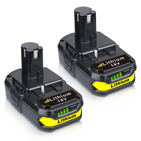 VINIDA 2P 3.6Ah 18V battery front view for Ryobi tools