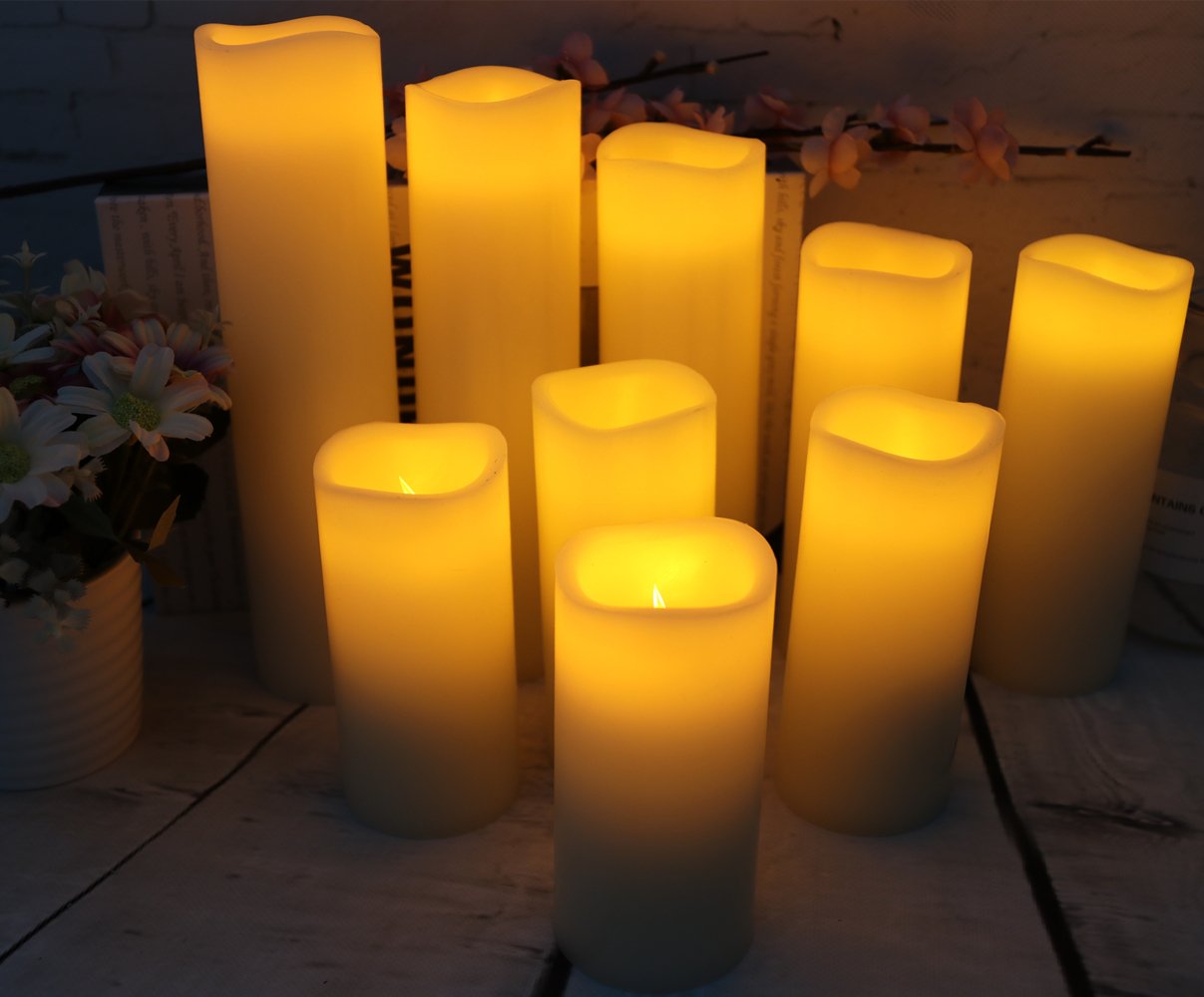 Vinkor ivory 6in flameless pillar adds elegant lighting to living spaces