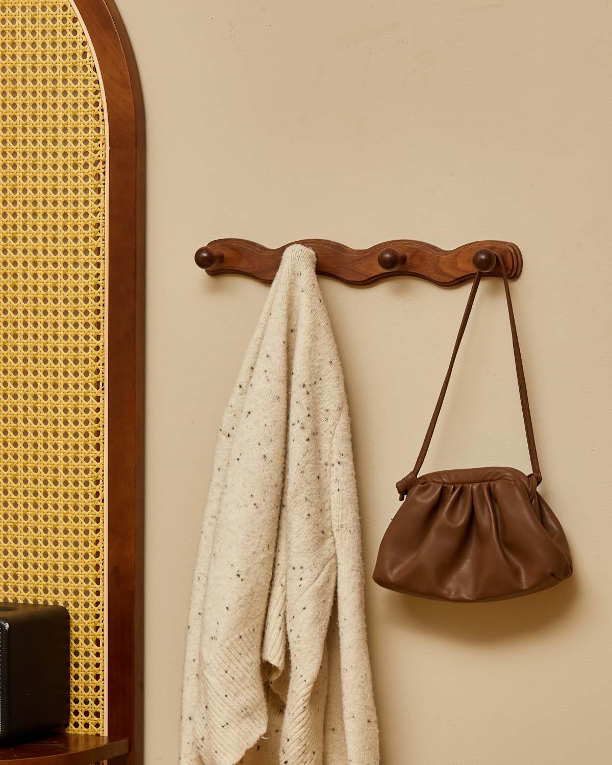 Ideal for entryways, bedrooms, and bathrooms with Vinoil rack