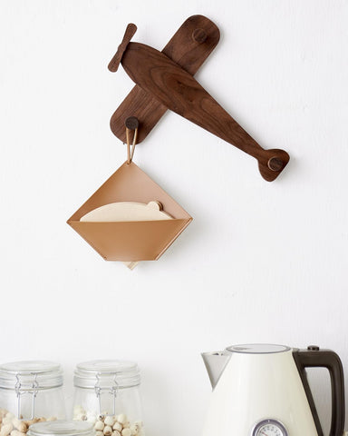 Vinoil kid’s room organizer with hooks at kid height for easy access