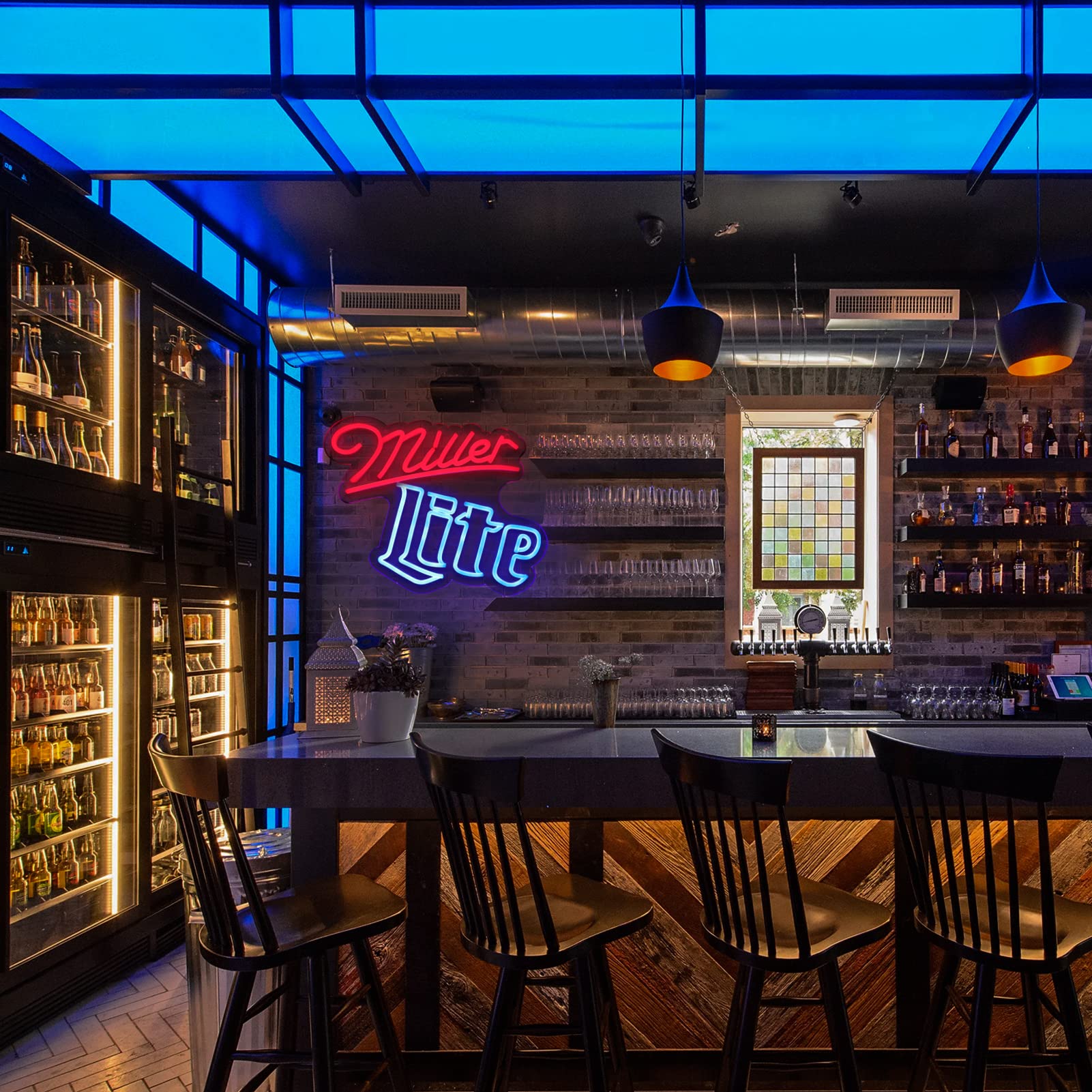 Vinray Miller neon sign showcases a sleek, modern design for contemporary spaces.