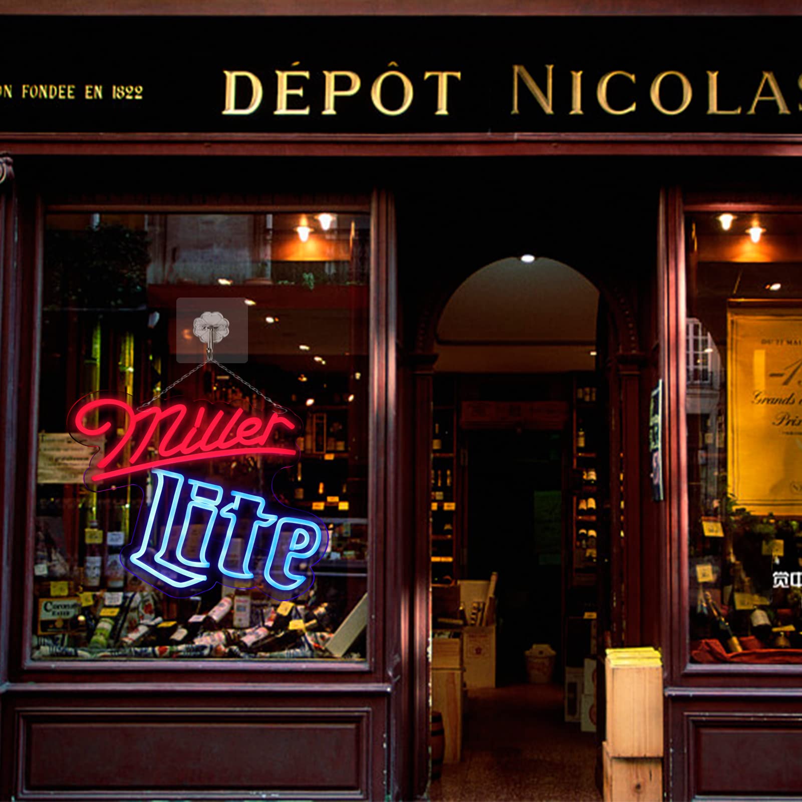 Vinray Miller neon sign casts a soft ambience ideal for relaxing evenings.