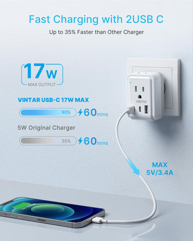 VINTAR CE/FCC certified durable shell for safe travel