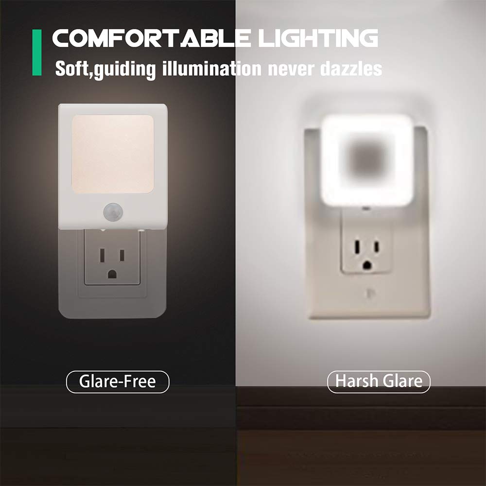 VINTAR compact plug in night light design fits beside furniture without blocking the outlet