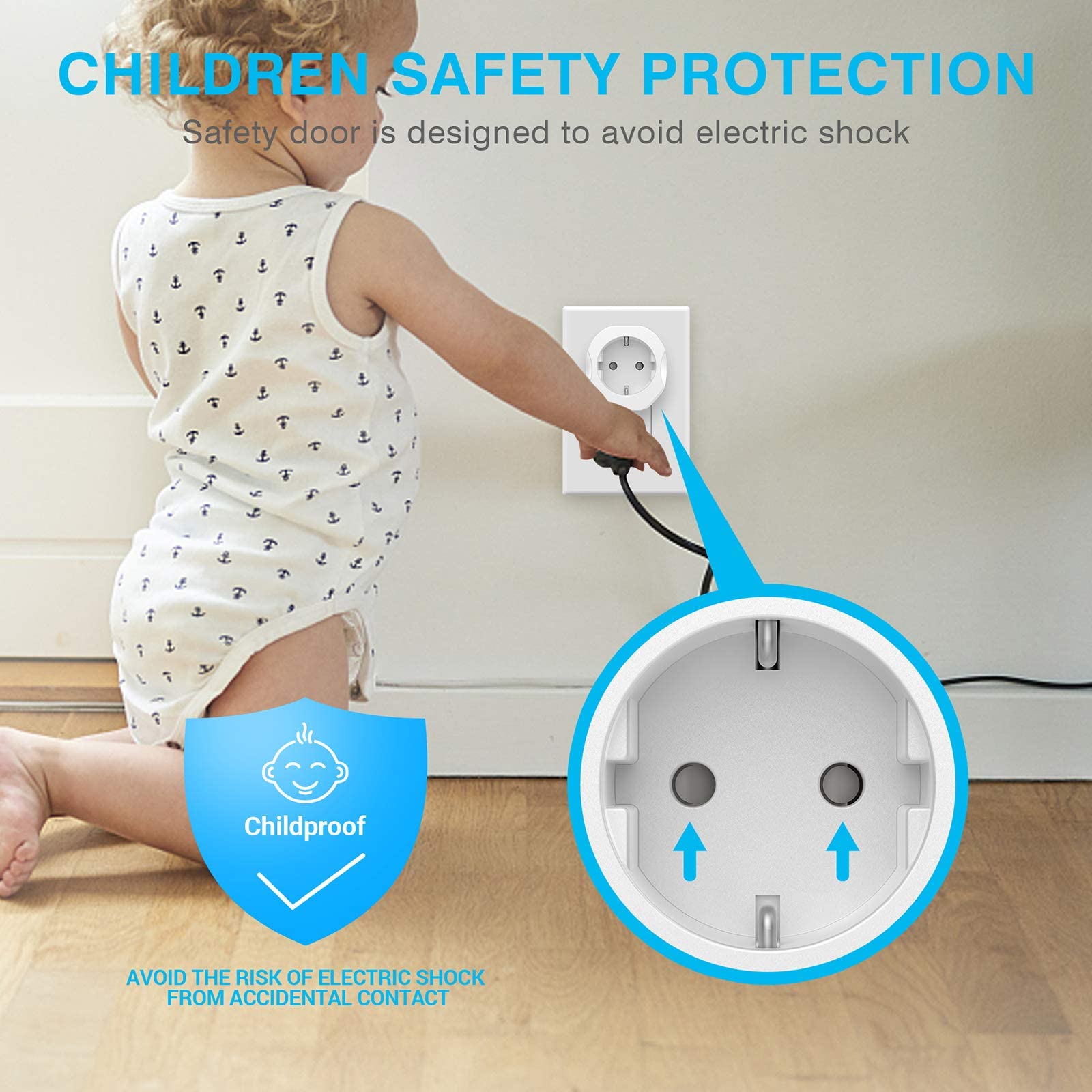 VINTAR EU to US adapter with fire resistant shell emphasizes durable protection