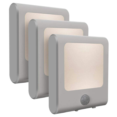 VINTAR motion sensor night light plugged into outlet for hands free guidance and safety
