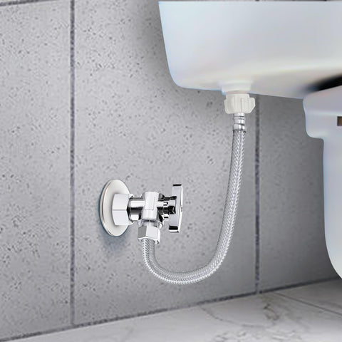 VINTEX angle shut-off valve provides quick isolation for maintenance.
