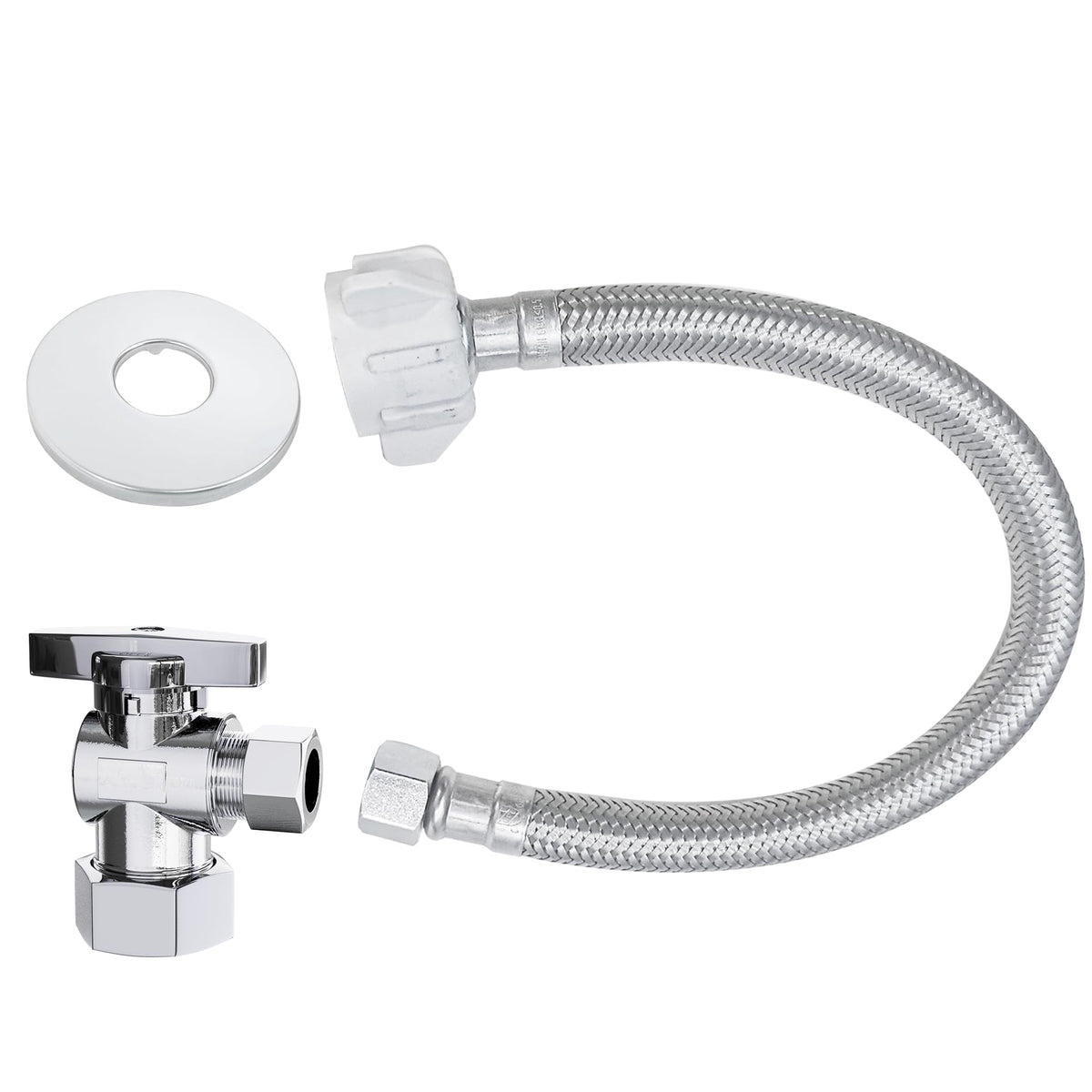 VINTEX toilet connector 12inch stainless hose shows durable supply line.