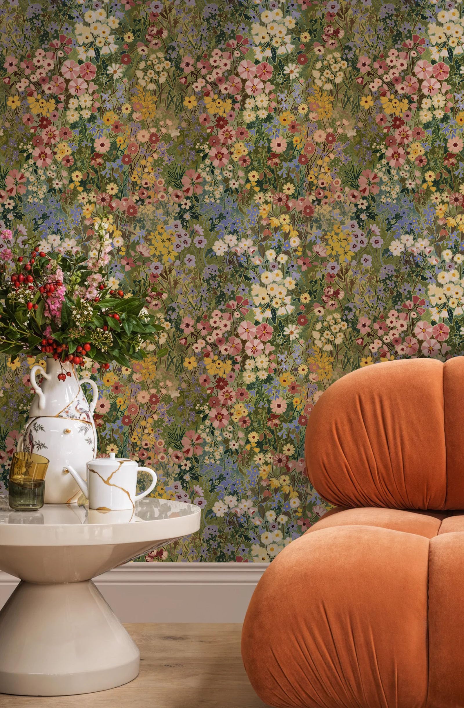 Vintique wallcovering refreshes cabinets and furniture with vintage charm.