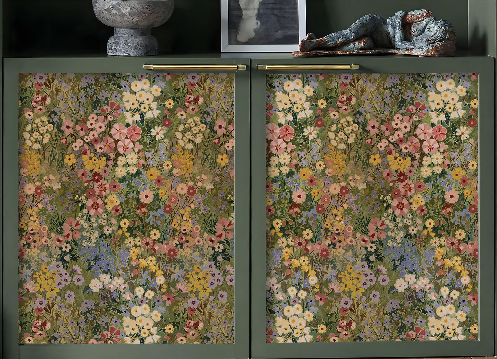 Vintique waterproof vinyl wallpaper stands up to humidity and daily use.