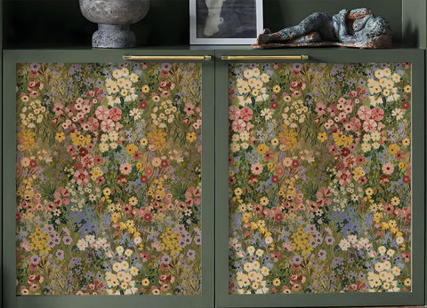 Vintique waterproof vinyl wallpaper stands up to humidity and daily use.