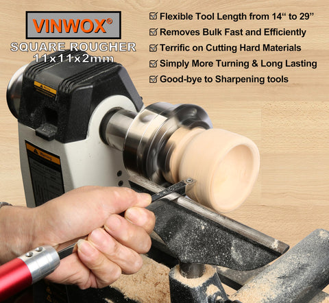 VINWOX aluminium handles connected for extended reach and stability.