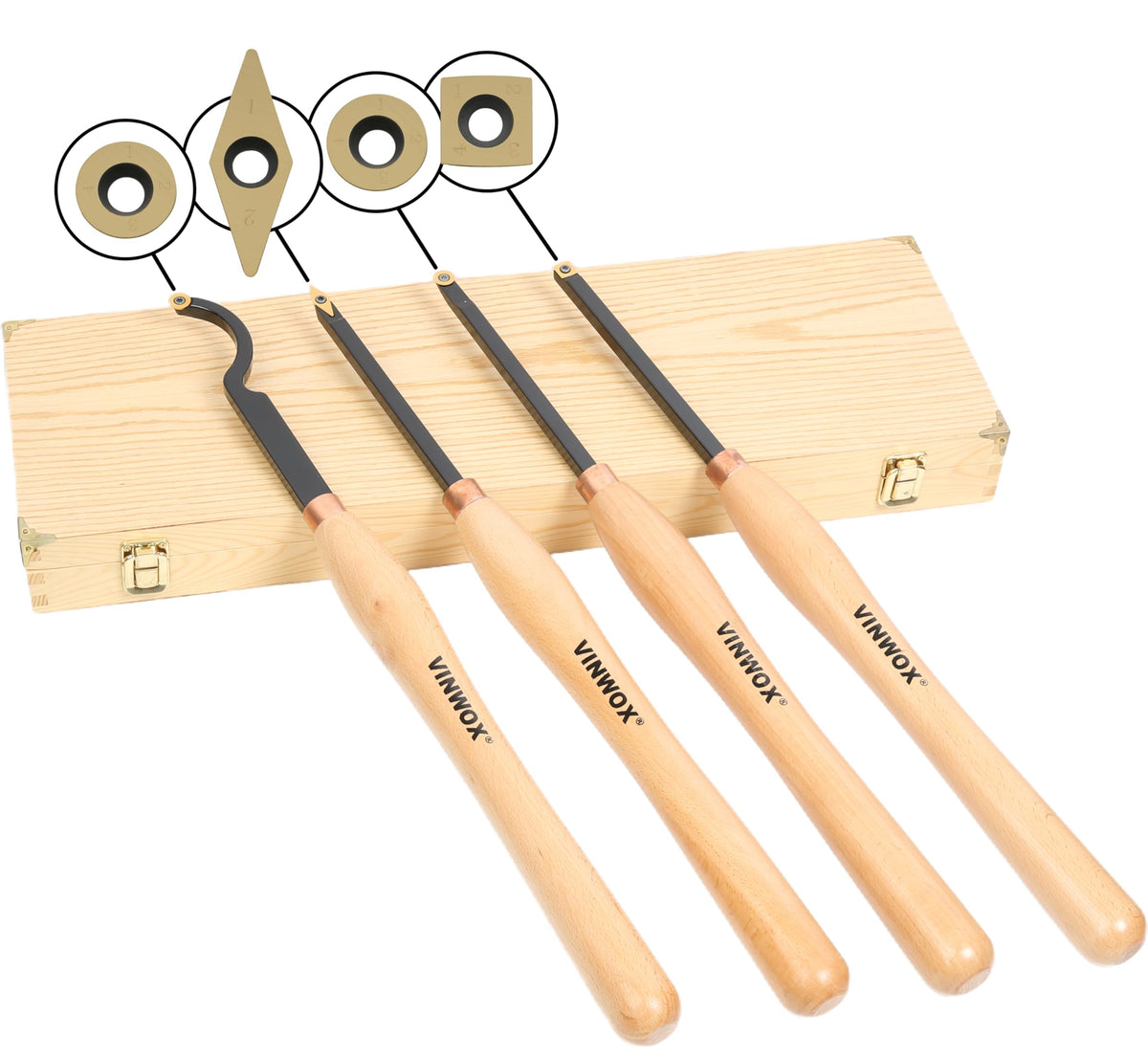 VINWOX 20in lathe tool set rougher blade for heavy roughing cuts