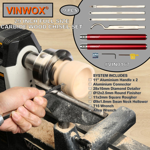 VINWOX round finisher producing smooth, consistent profiles.