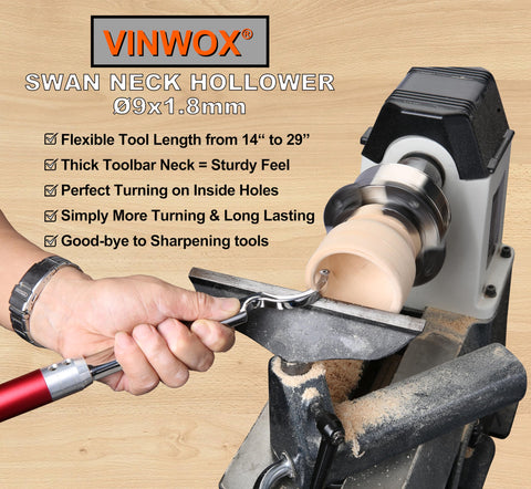 VINWOX square rougher for shaping and roughing end grain.