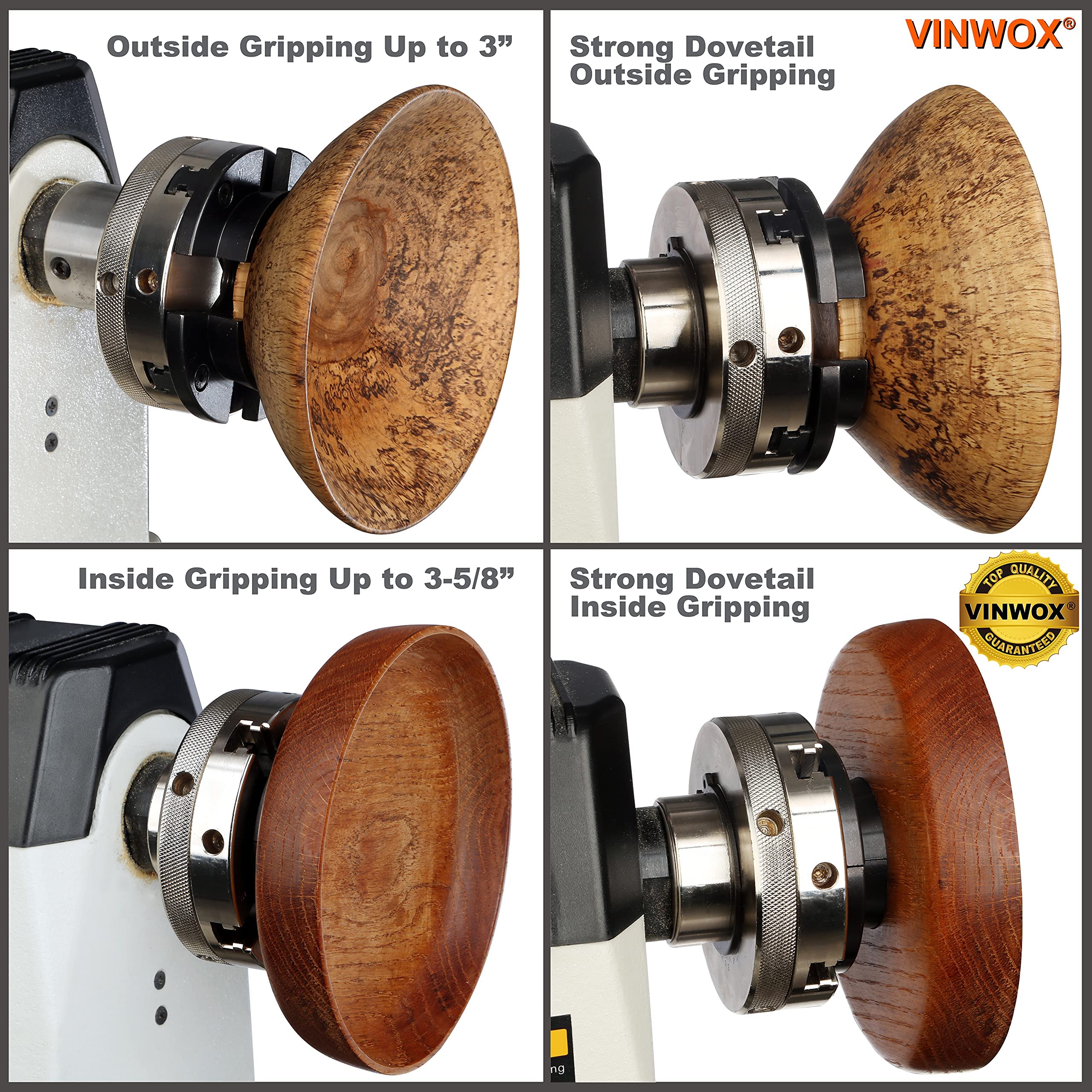 VINWOX tightening levers provide quick, secure adjustments.