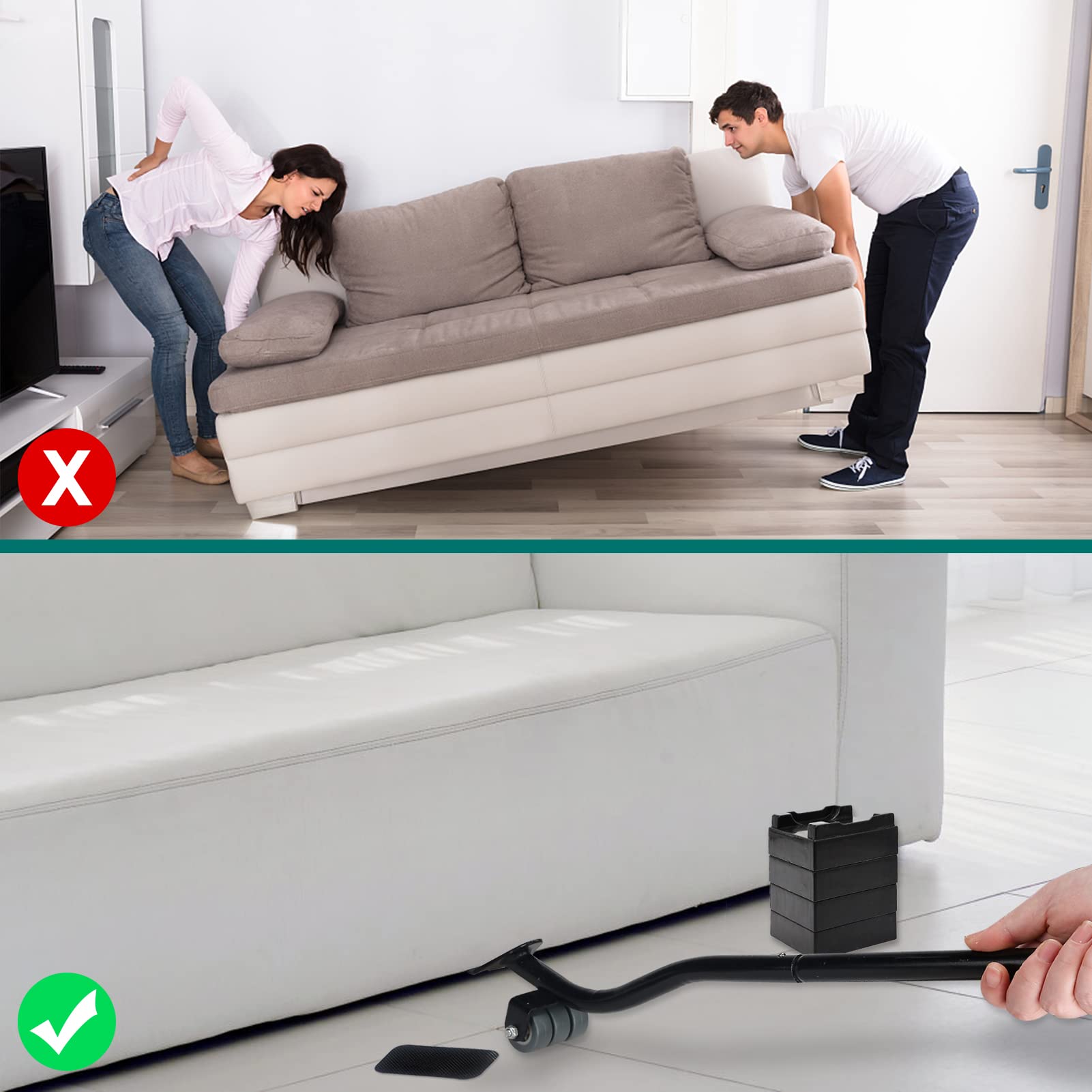 VIOBEPASS protective pads to prevent floor scratches during moves