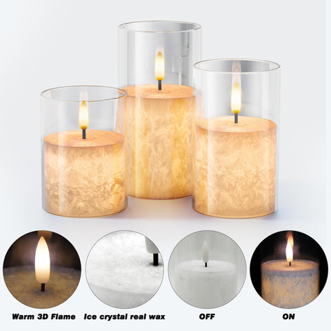VIODAIM candle dimensions: 3-inch diameter, heights of 4–6 inches.